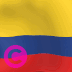 Kolumbien-Landesflagge Elgato-Streamdeck und Loupedeck animierte GIF-Symbole als Hintergrundbild für die Tastenschaltfläche